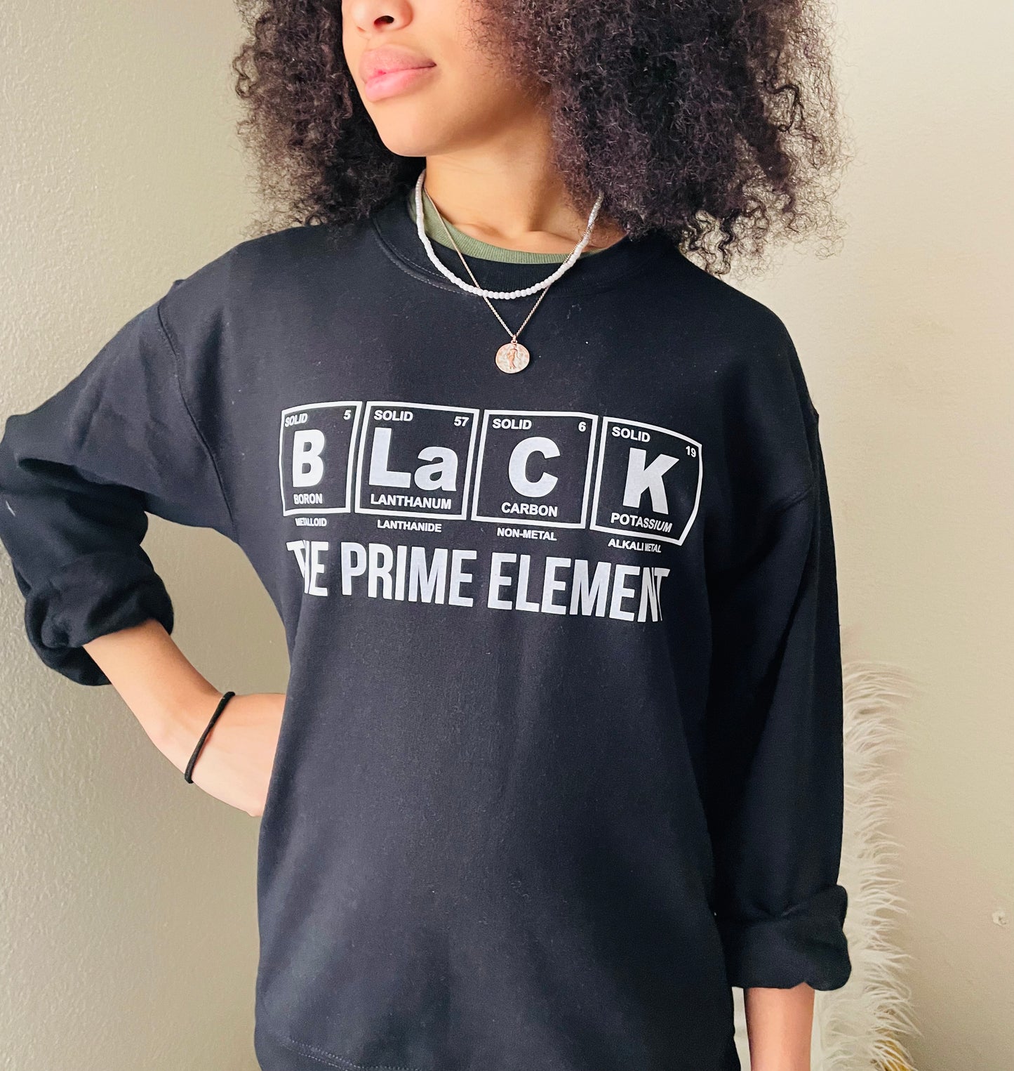 *Black Element Crew Neck Sweat Shirt