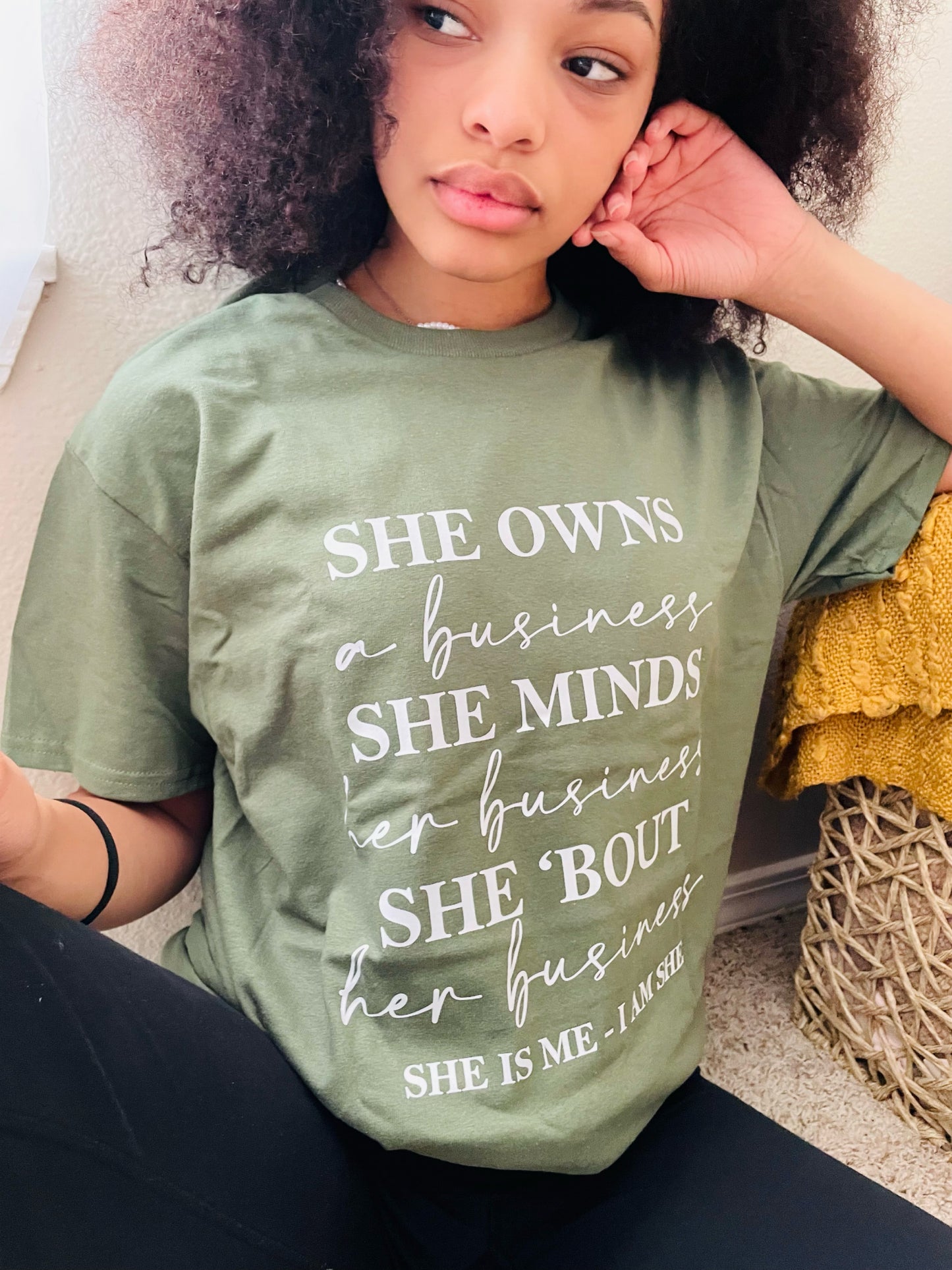 *The "SHE" Tee Crewneck