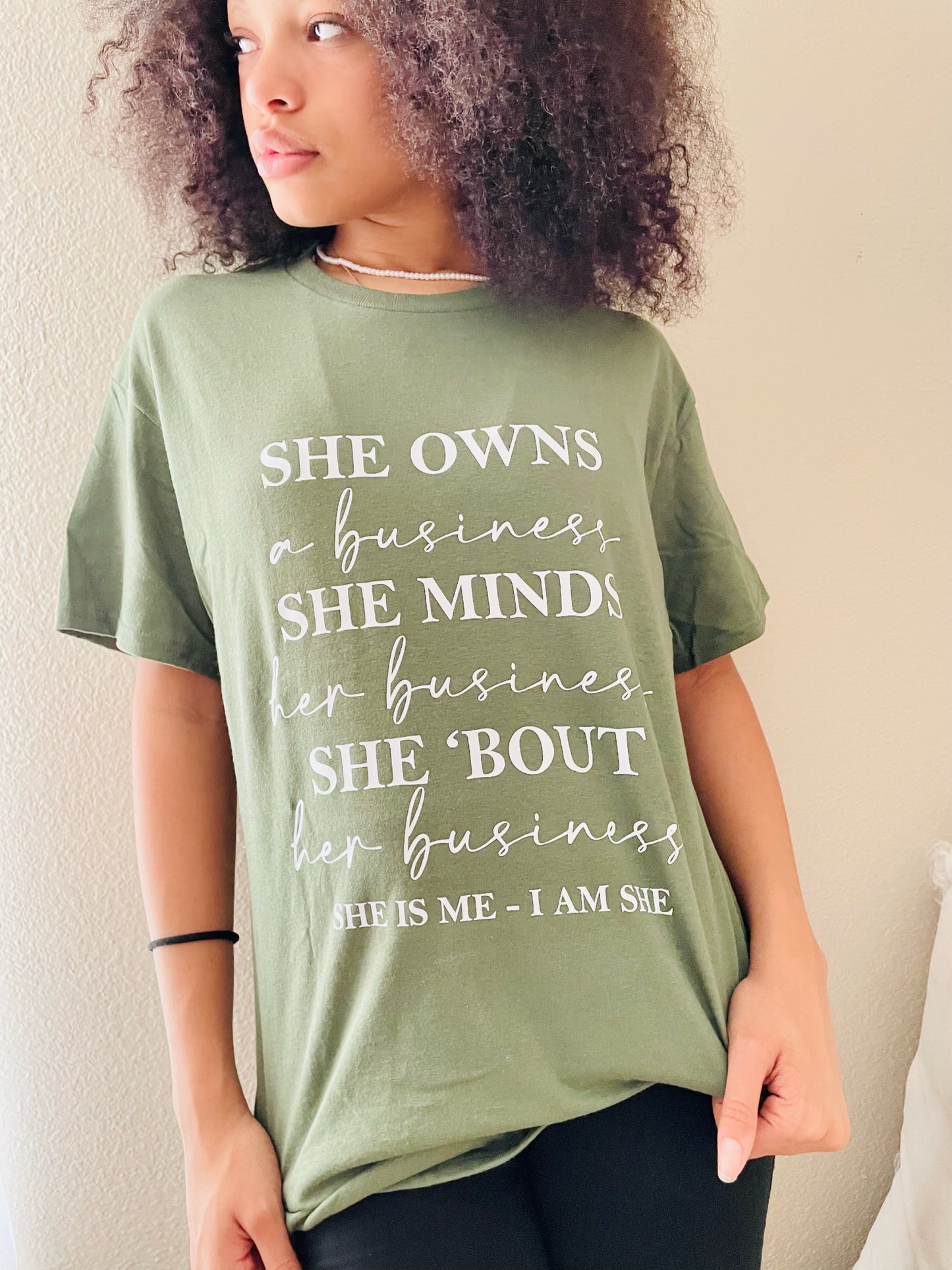 *The "SHE" Tee Crewneck