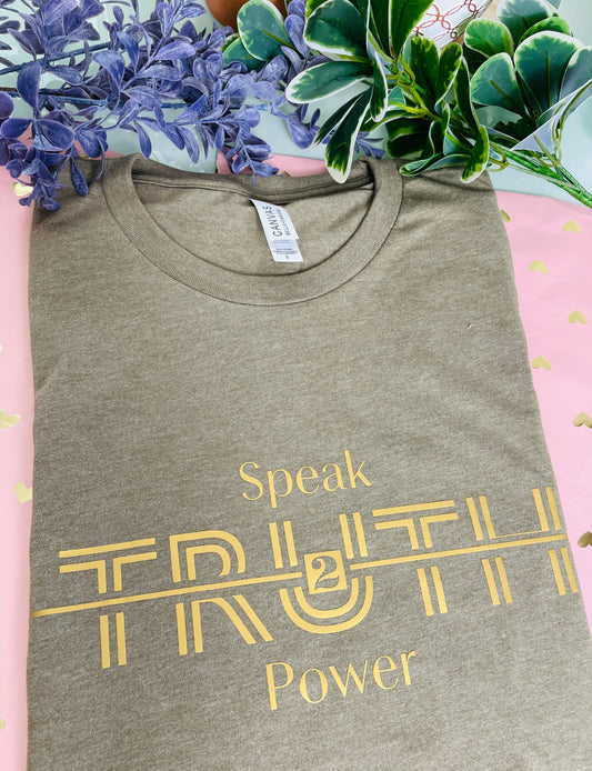 "Truth to Power" Crew Neck T-Shirt **LIMITED EDITION**