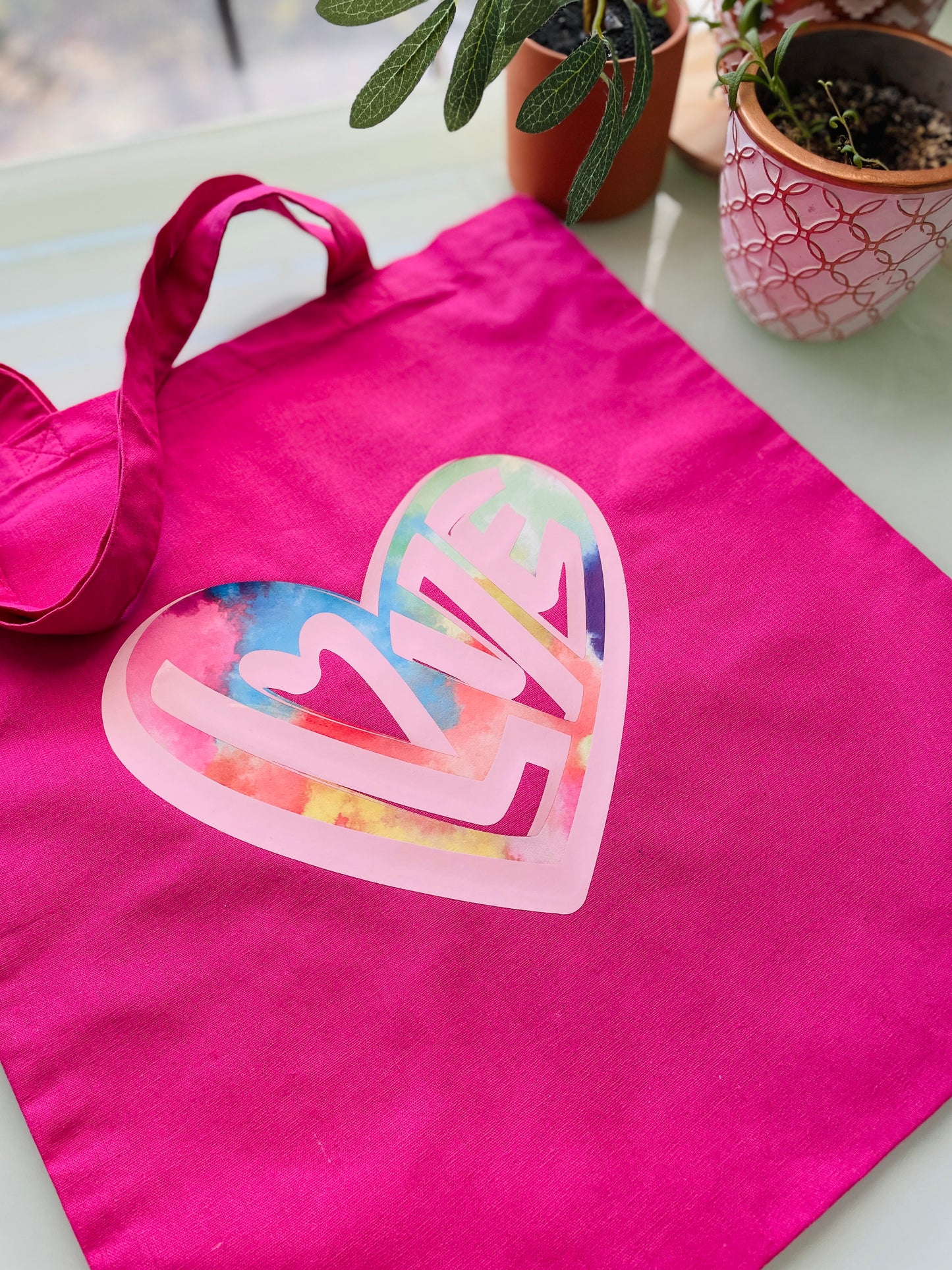 "Tye Dye Love" Tote Bag