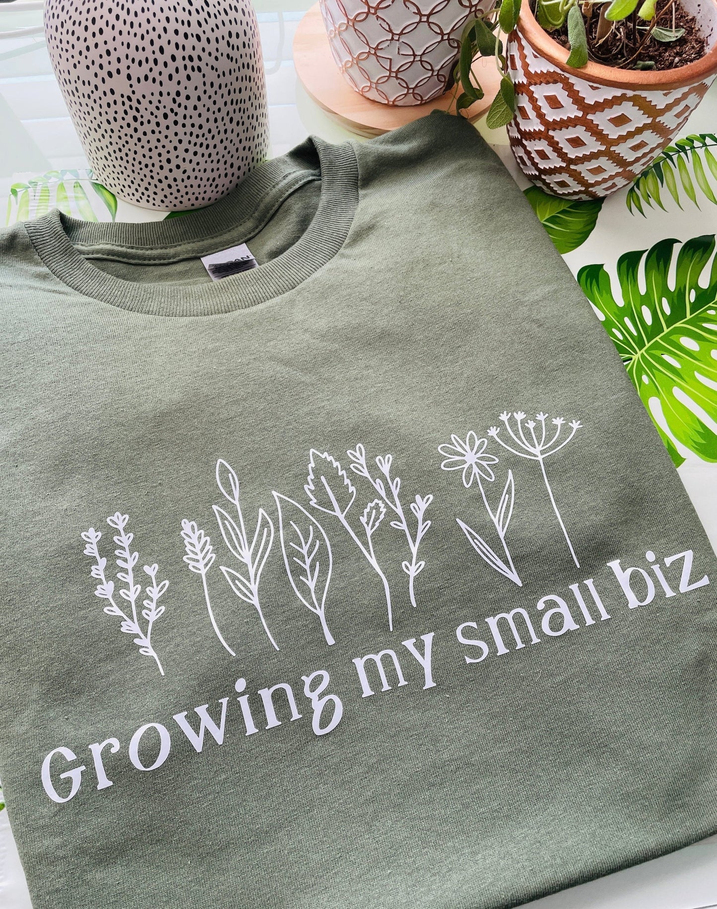 "Growing My Small Biz" Crew Neck T-Shirt