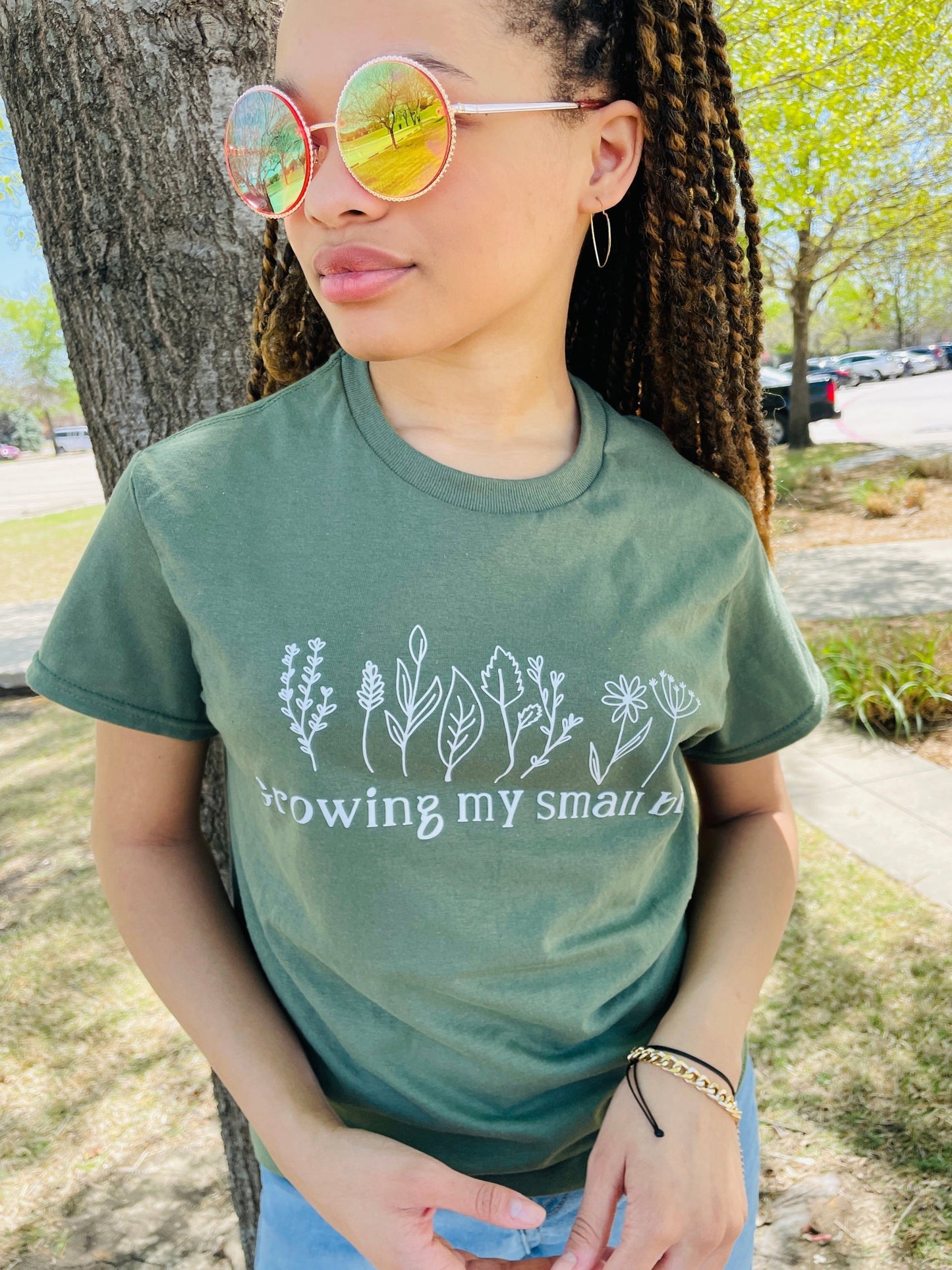 "Growing My Small Biz" Crew Neck T-Shirt