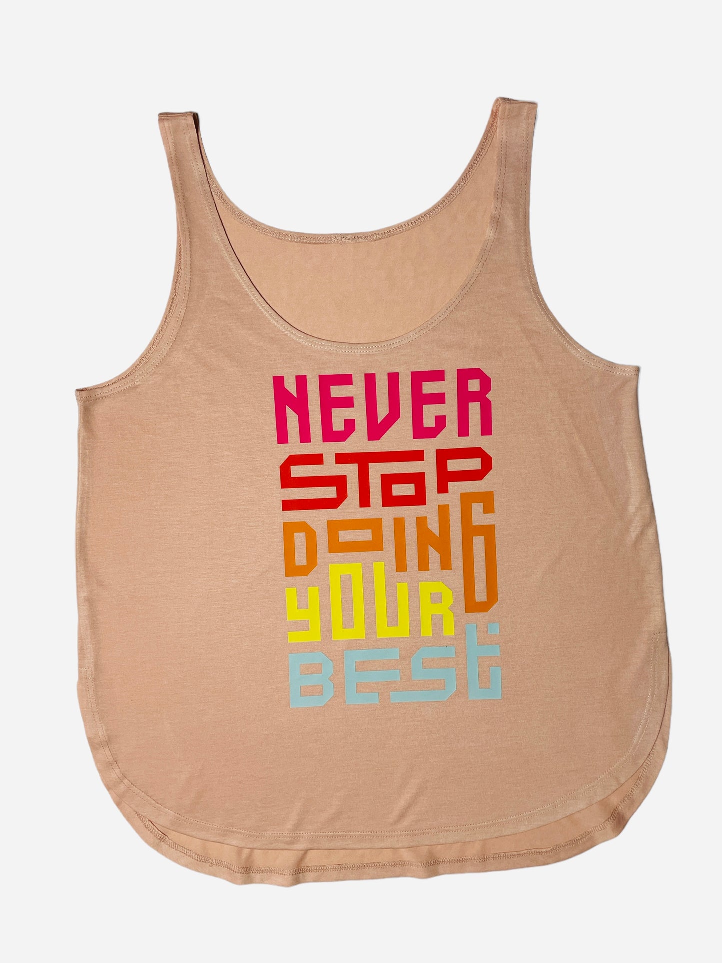 Peach Loose Fit Sport Tank